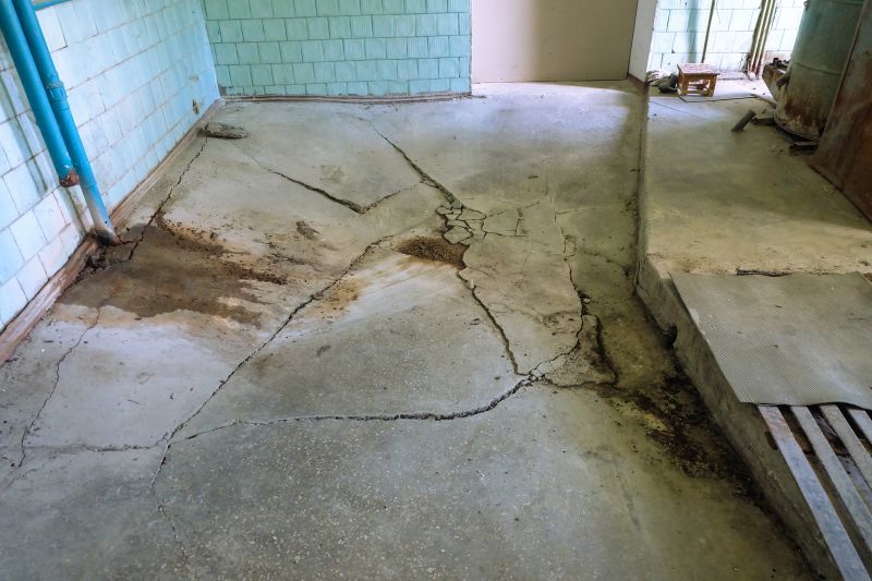 Cracked Basement Floor Repair